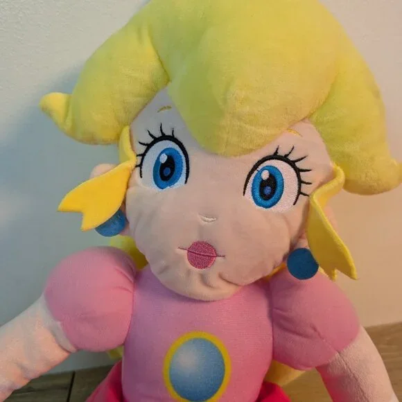 Super Mario Princess Peach Plush Stuffed Figure Doll 22” Gift Toy Licensed - Picture 2 of 11